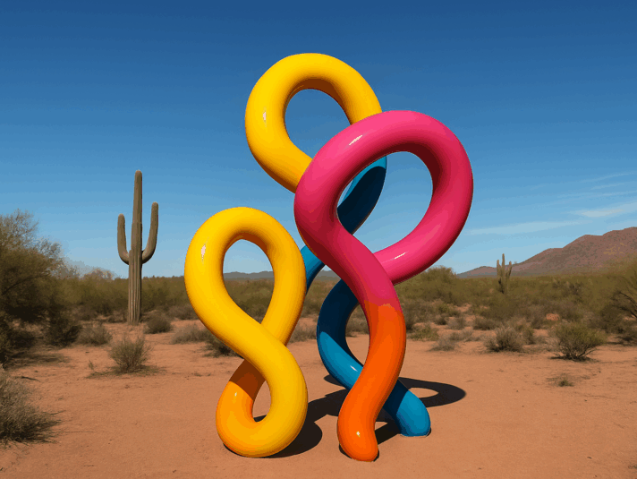 AR Graphic in the ARizona Desert