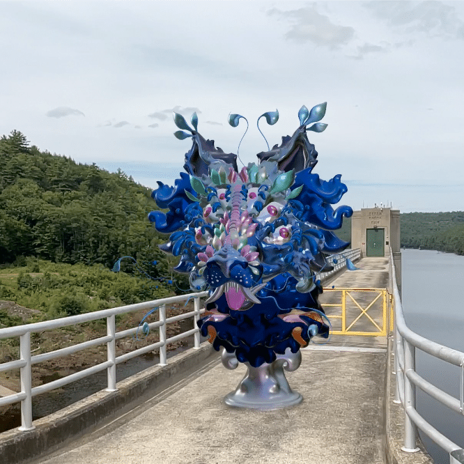 Picture of AR Experience tethered to the physical world