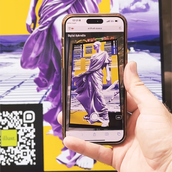 Scanning an AR image marker poster