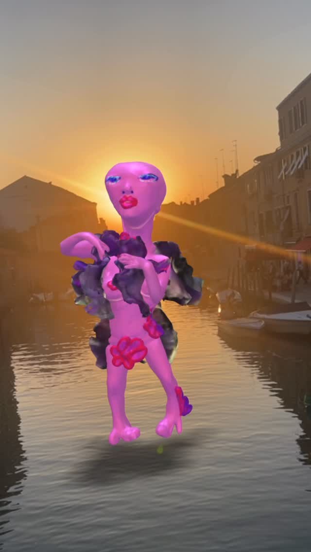 Rebellious Fairy by Galina Shevchenko in AR in Venice
