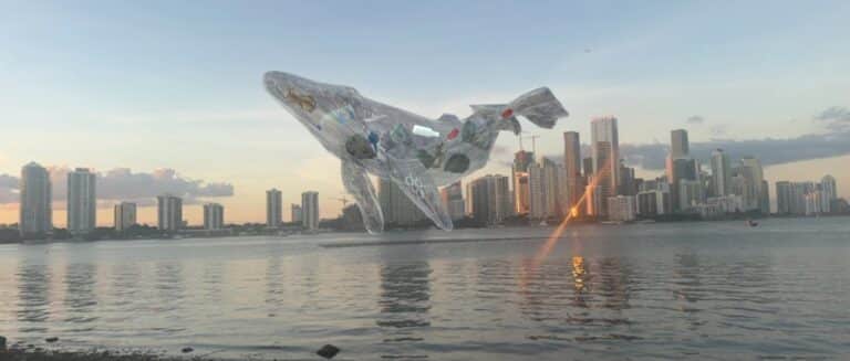 AR artwork at CODE:BLUE, Miami Beach 2025