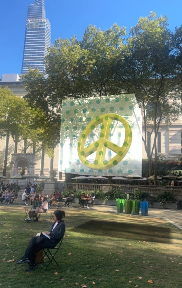 AR artwork at BF X PEACE, New York 2025