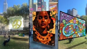 BF X PEACE: AR artworks in Bryant Park and Tompkins Square Park, New York 2025